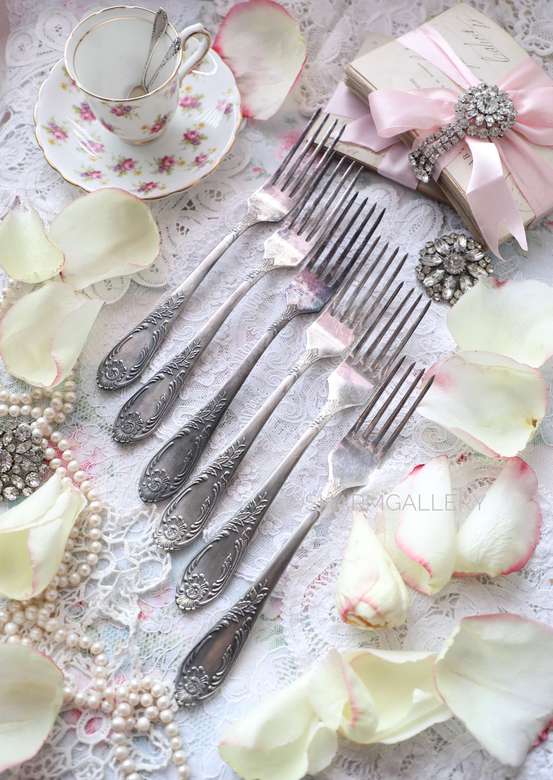 Вилки столовые №129. Мельхиор. Набор 6шт., без коробки. ЗИШ.