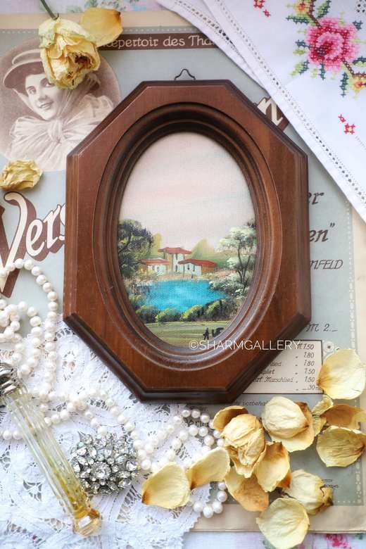 Винтажная картина, в деревянной раме. Германия.