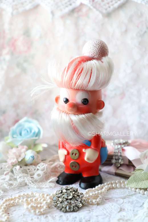 Винтажная резиновая игрушка "Санта Почтальон". №5. Югославия.