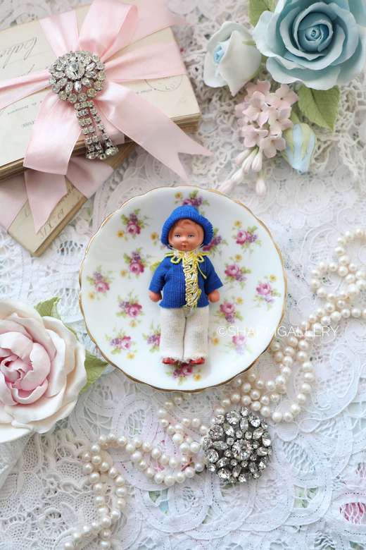 Винтажный пупсик, девочка, ГДР. №7.