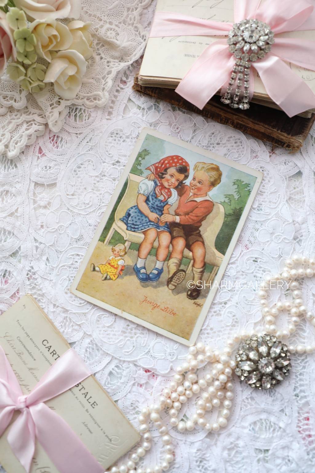 Старинная открытка "Дети" ГДР №10.  Германия, "Horn", чистая!