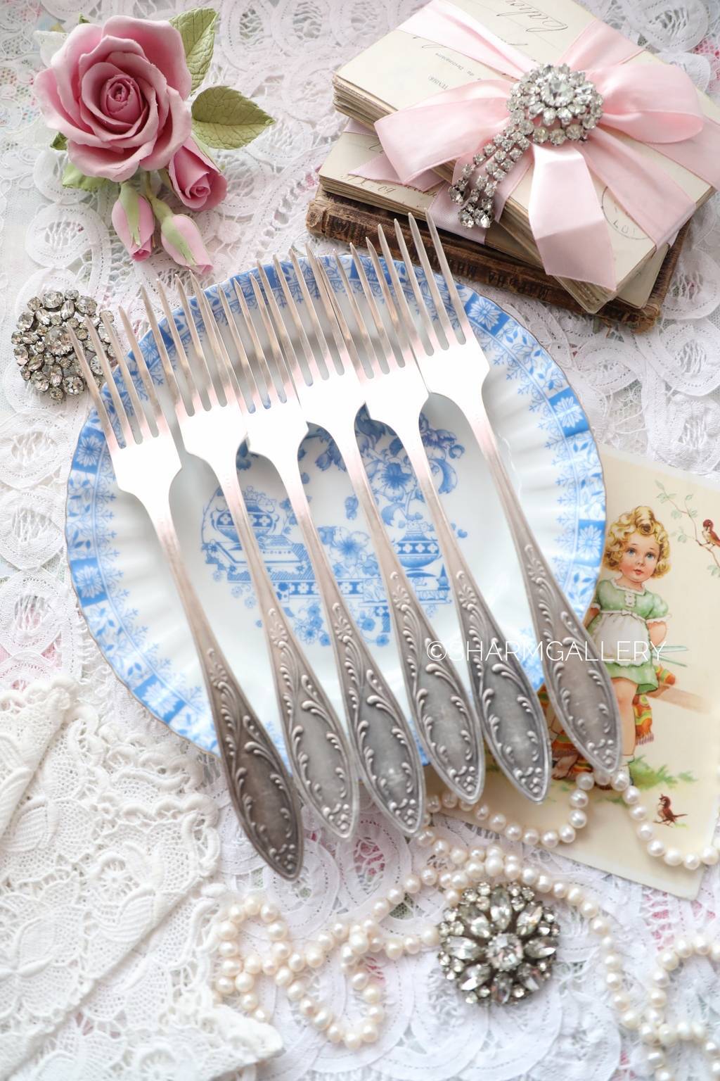 Вилки столовые №52. Винтаж, мельхиор Кольчугино.