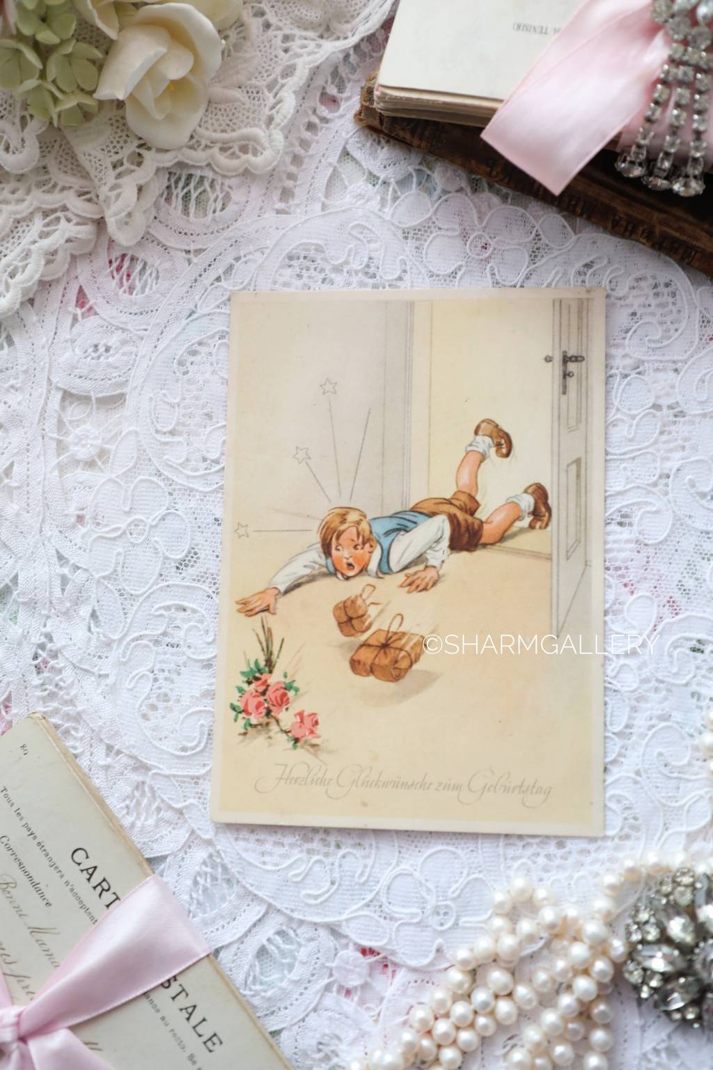 Винтажная открытка №14. Германия, серия "Дети", чистая. 1950гг.