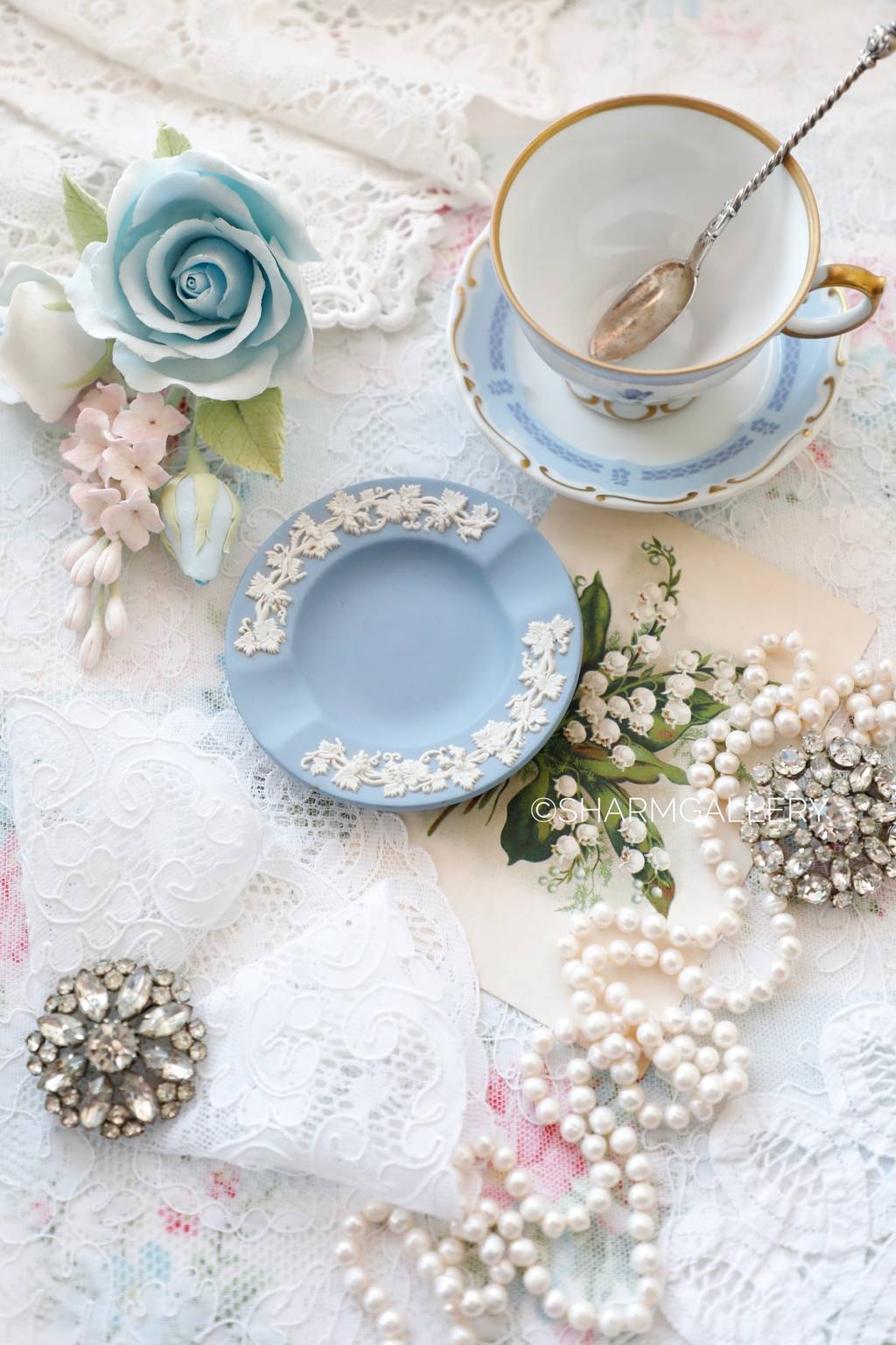 Миниатюрная тарелочка - пепельница, фарфор WEDGWOOD, винтаж.