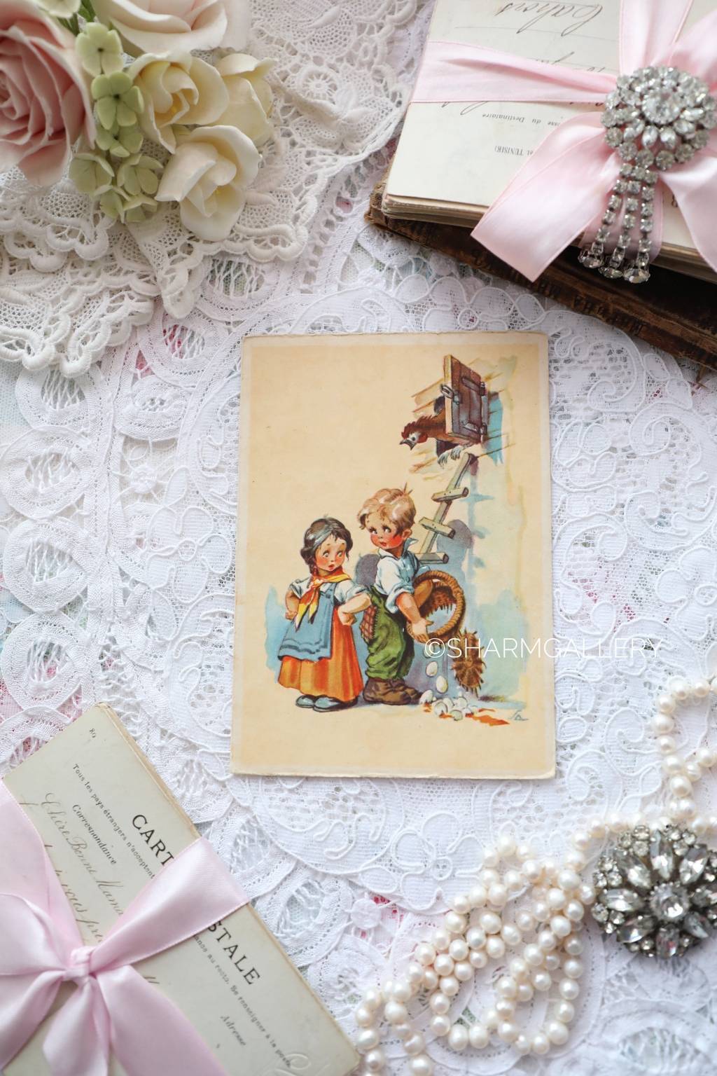 Винтажная открытка №25. Германия, серия "Дети", чистая. 1940гг.