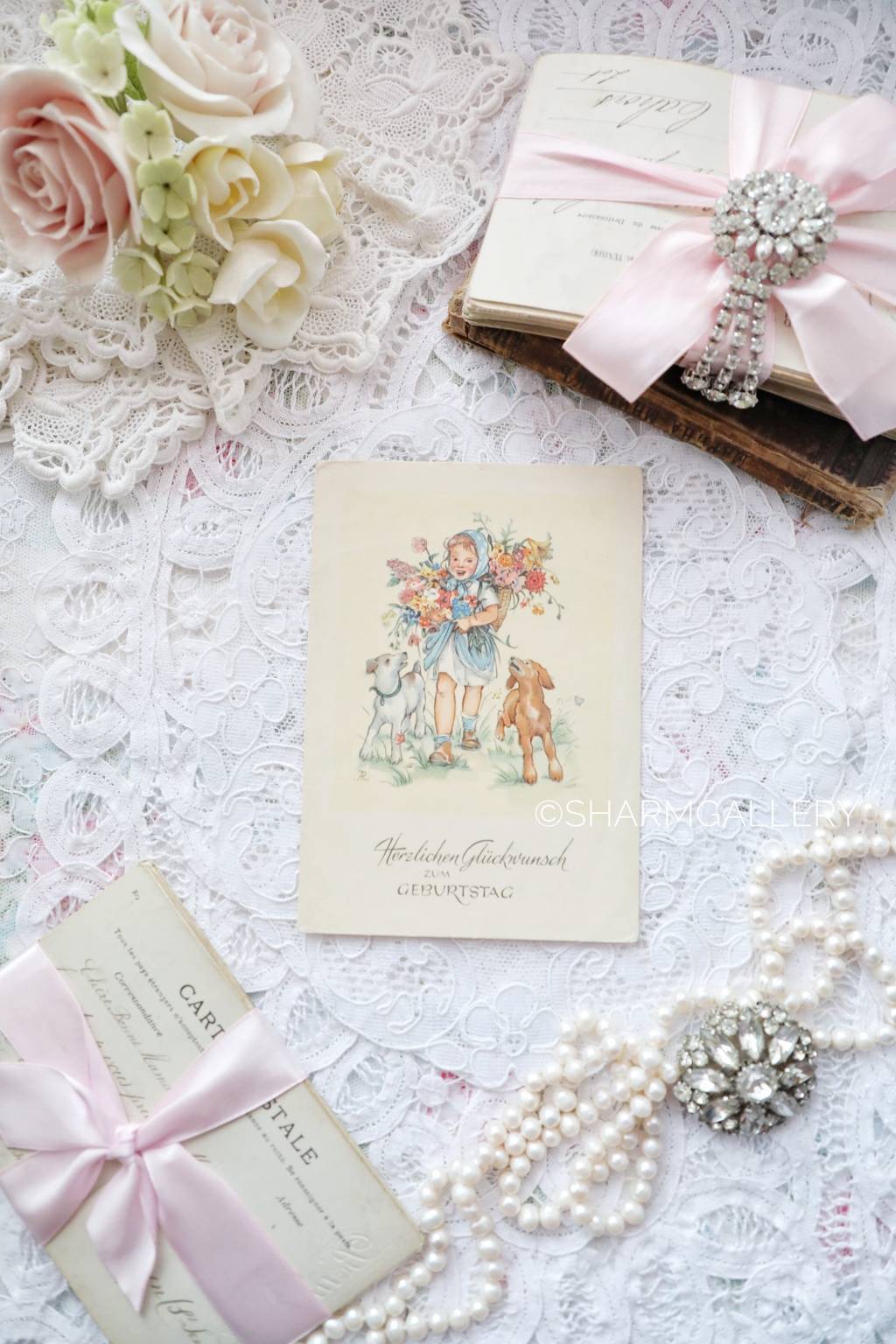 Винтажная открытка №12. Германия, серия "Дети", чистая. 1940гг.