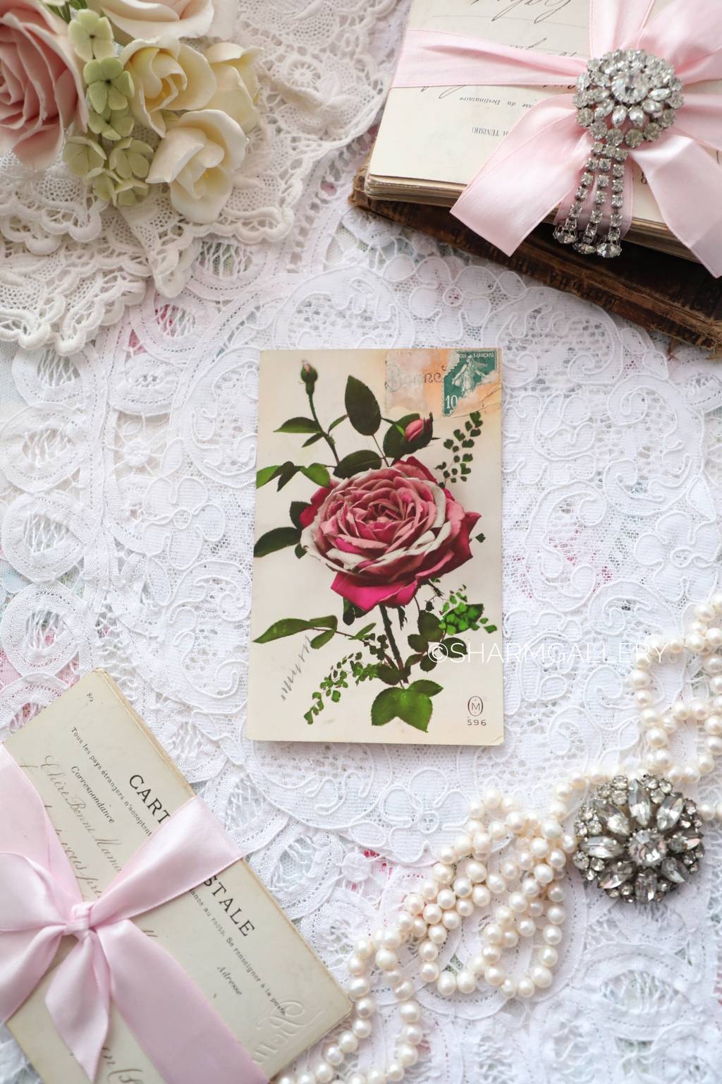 Старинная открытка №26. Франция, 1930гг., подписана.