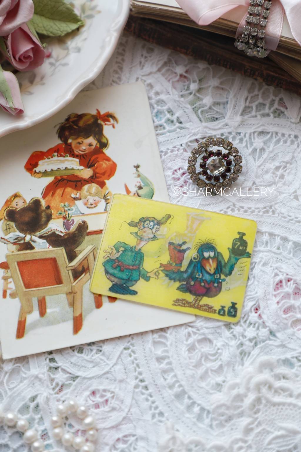 Винтажный стерео календарик №7, мультфильмы СССР. "Падал прошлогодний снег" 1985г.