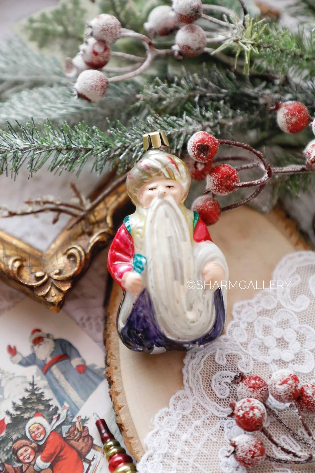 Старик Хоттабыч. №10. Елочная игрушка, стекло, СССР.