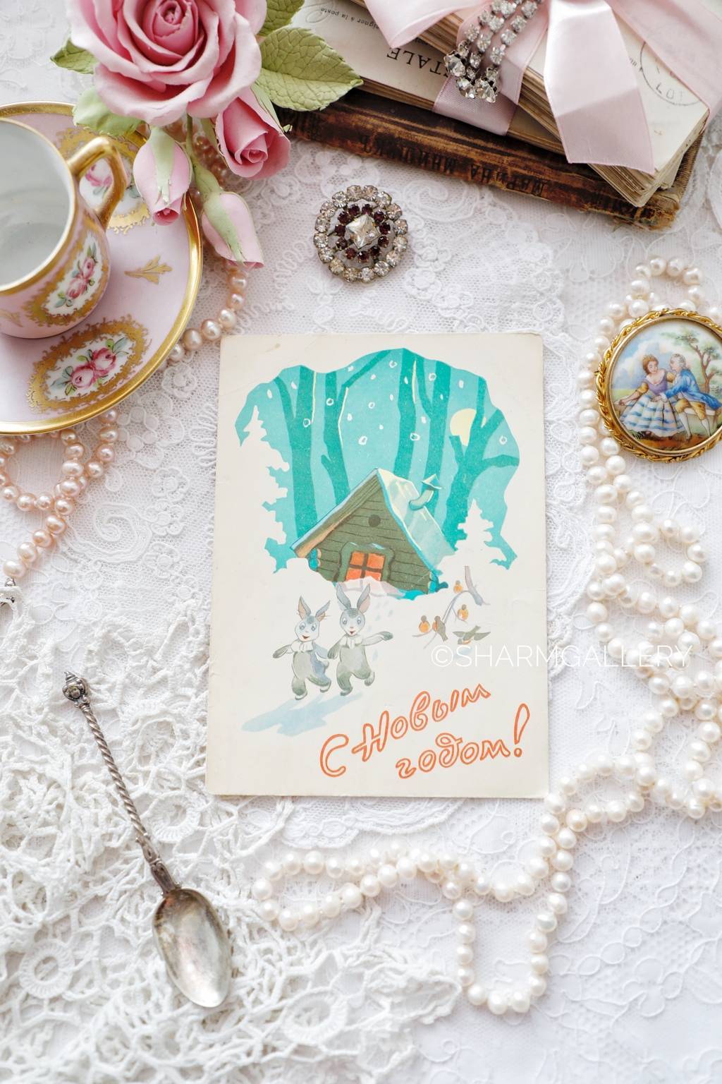 Винтажная открытка №47. "С Новым Годом!". СССР. Худ-к С.Ильин 1960г. Чистая.