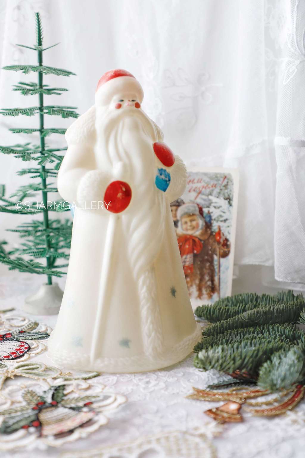 Дед Мороз №37. Пластмасса, винтаж, СССР.