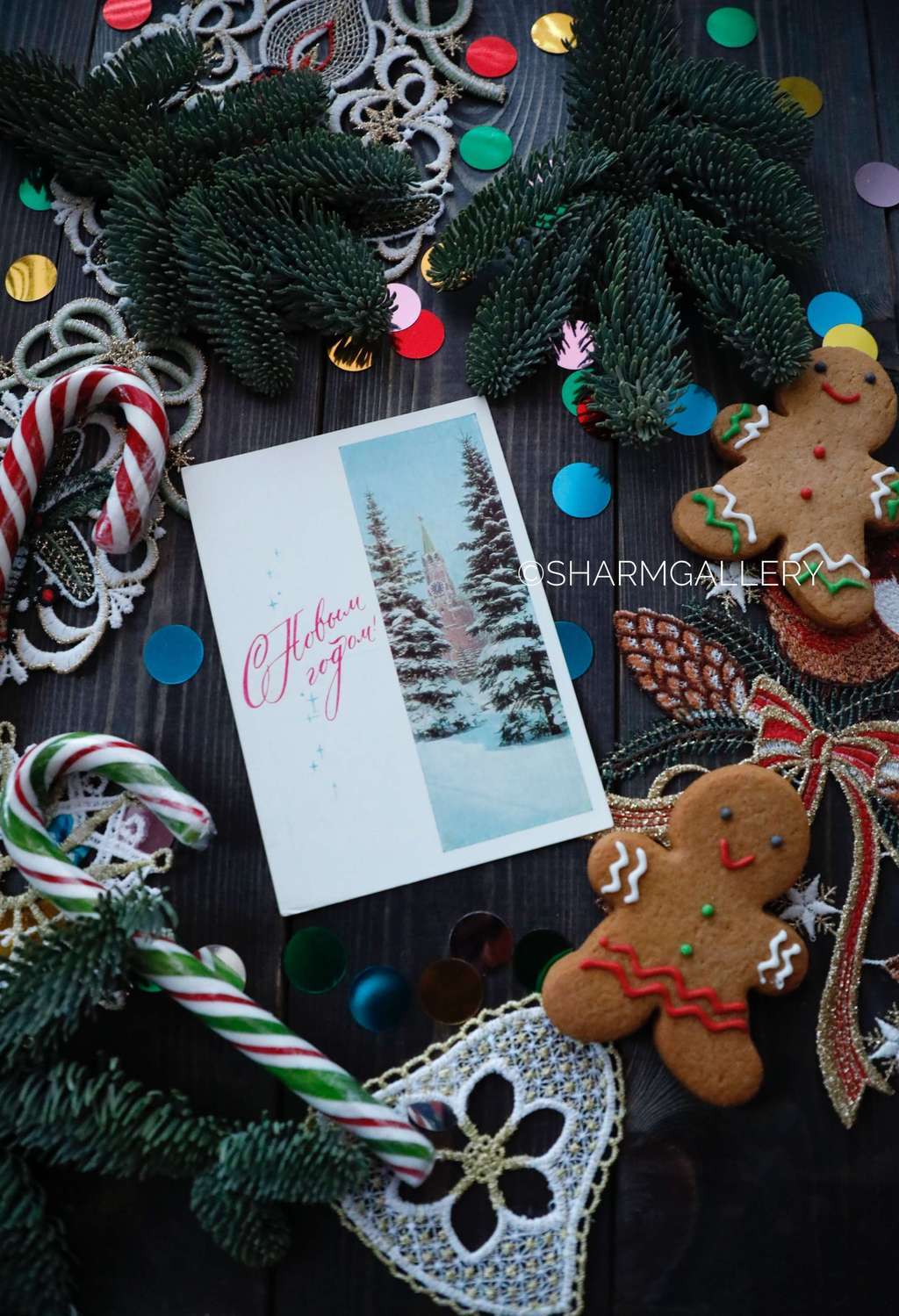 Винтажная открытка №55. "С Новым Годом!". СССР. Худ-к И.Я.Дергилев 1967г. Чистая.