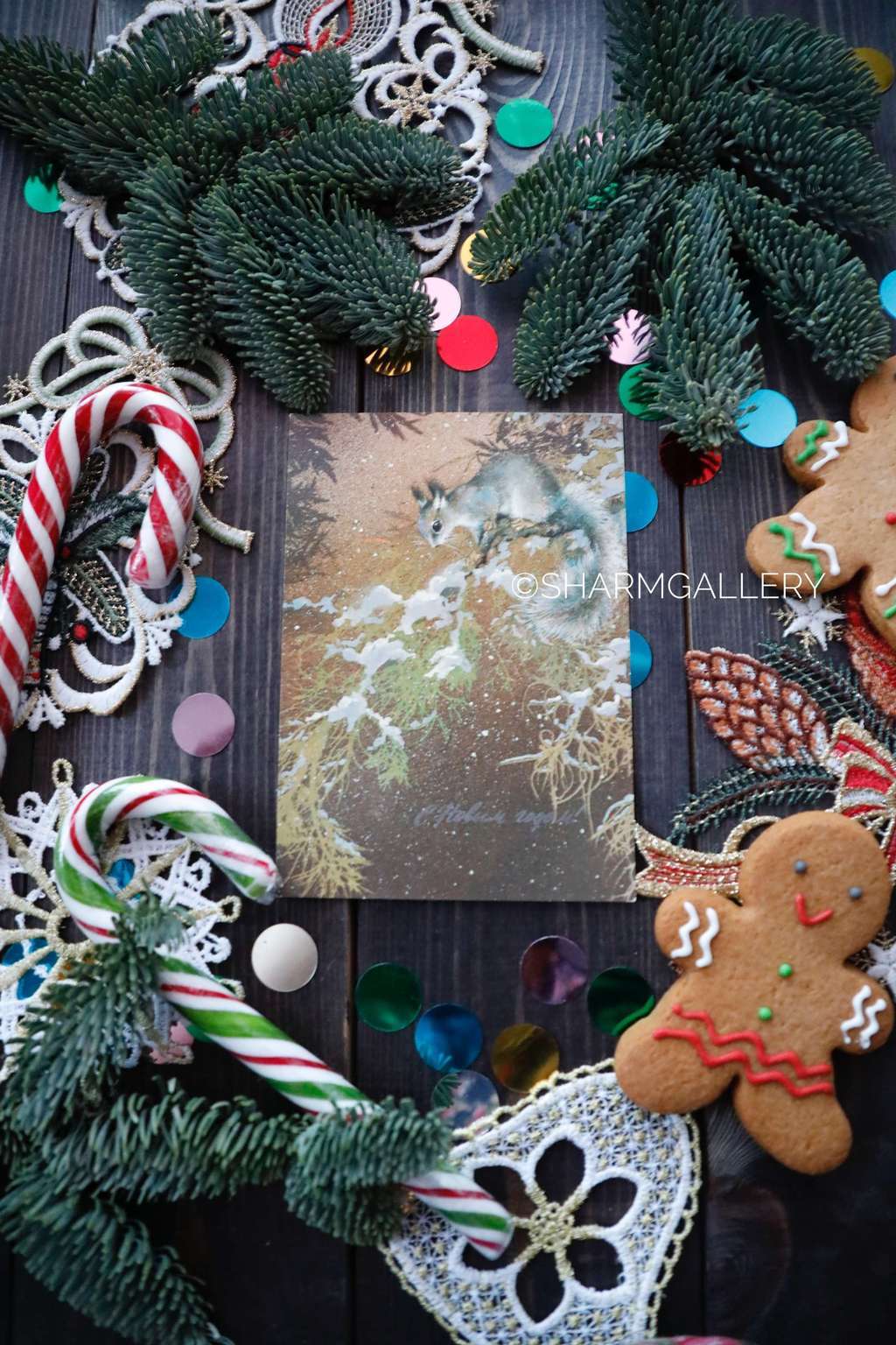 Винтажная открытка №50. "С Новым Годом!". СССР. Худ-к А.Исаков 1982г. Чистая.