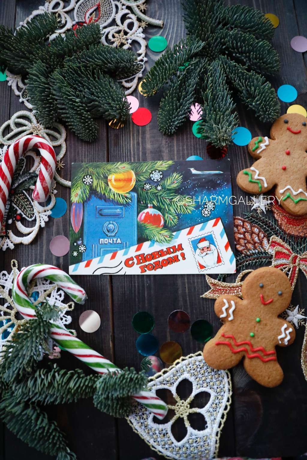 Винтажная открытка №49. "С Новым Годом!". СССР. Худ-к П.Кудрин 1979г. Чистая.