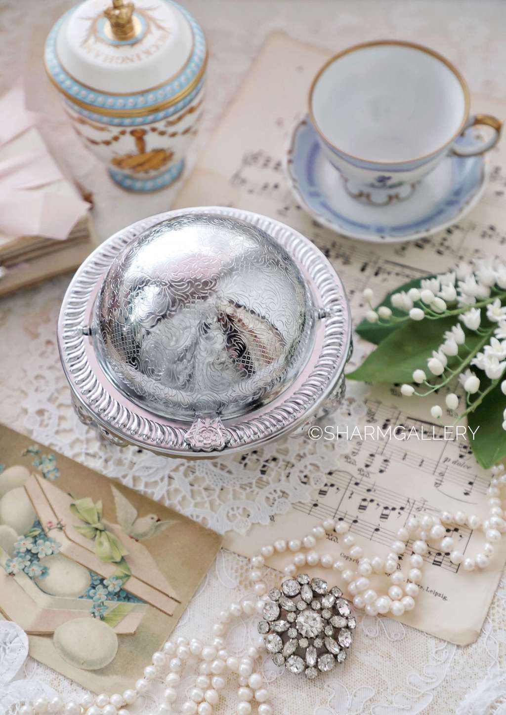 Икорница, Винтаж, Англия.