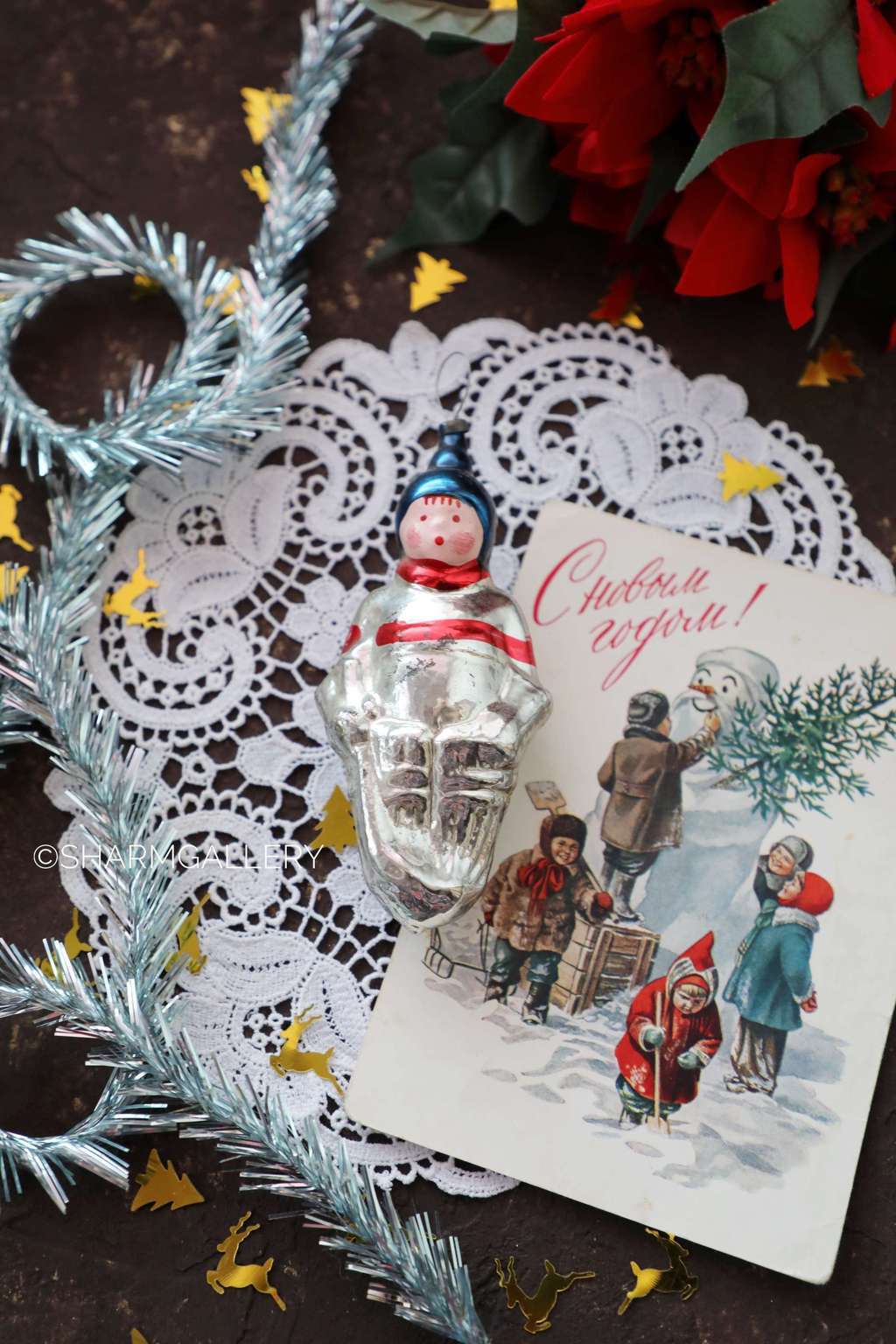 Хоккеист. №1. Елочная игрушка СССР.