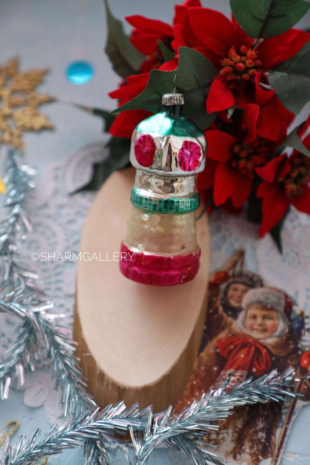 "Маяк" №5. Елочная игрушка, стекло, СССР.