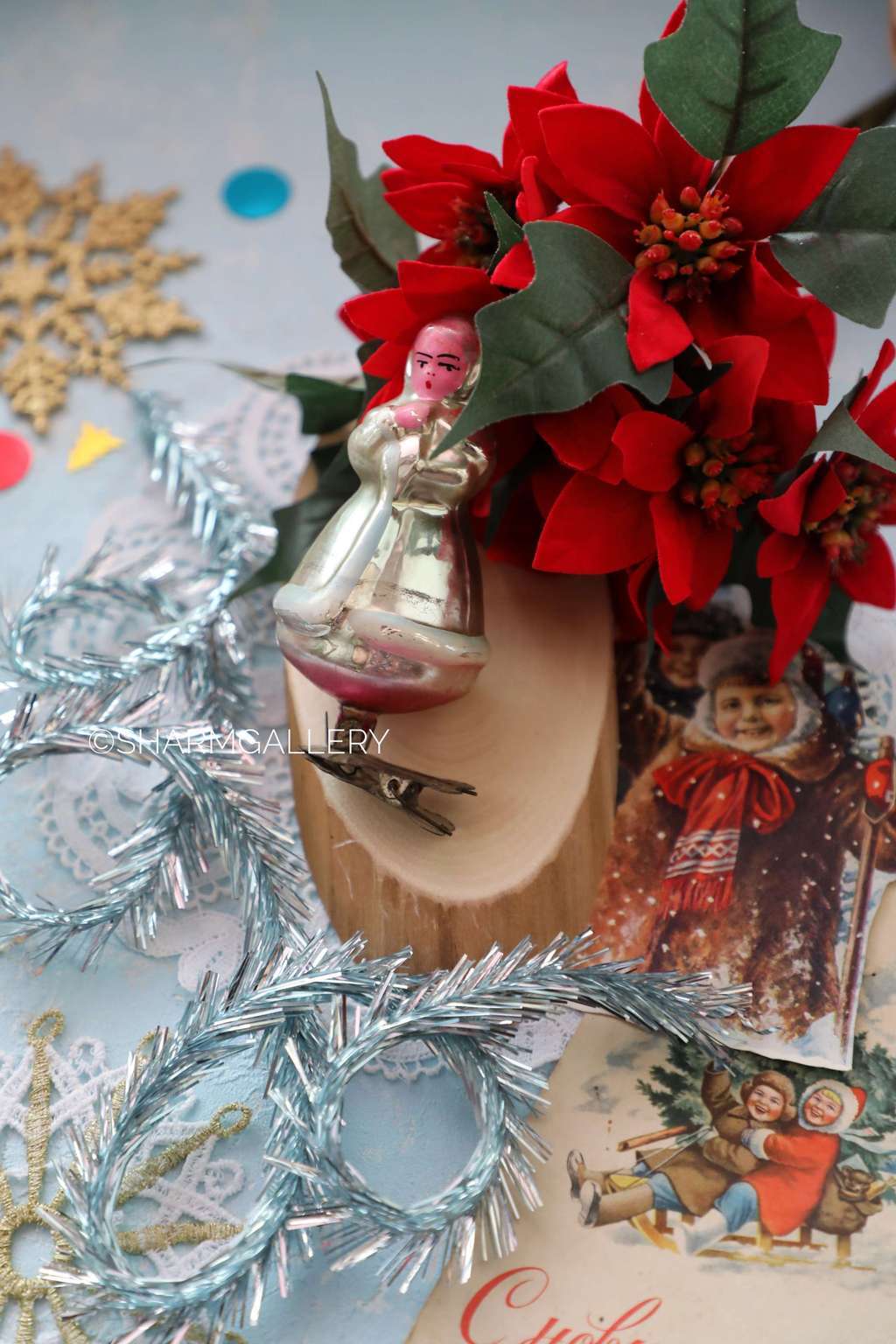 "Настенька" из сказки Морозко. №4. Елочная игрушка, на прищепке, СССР.