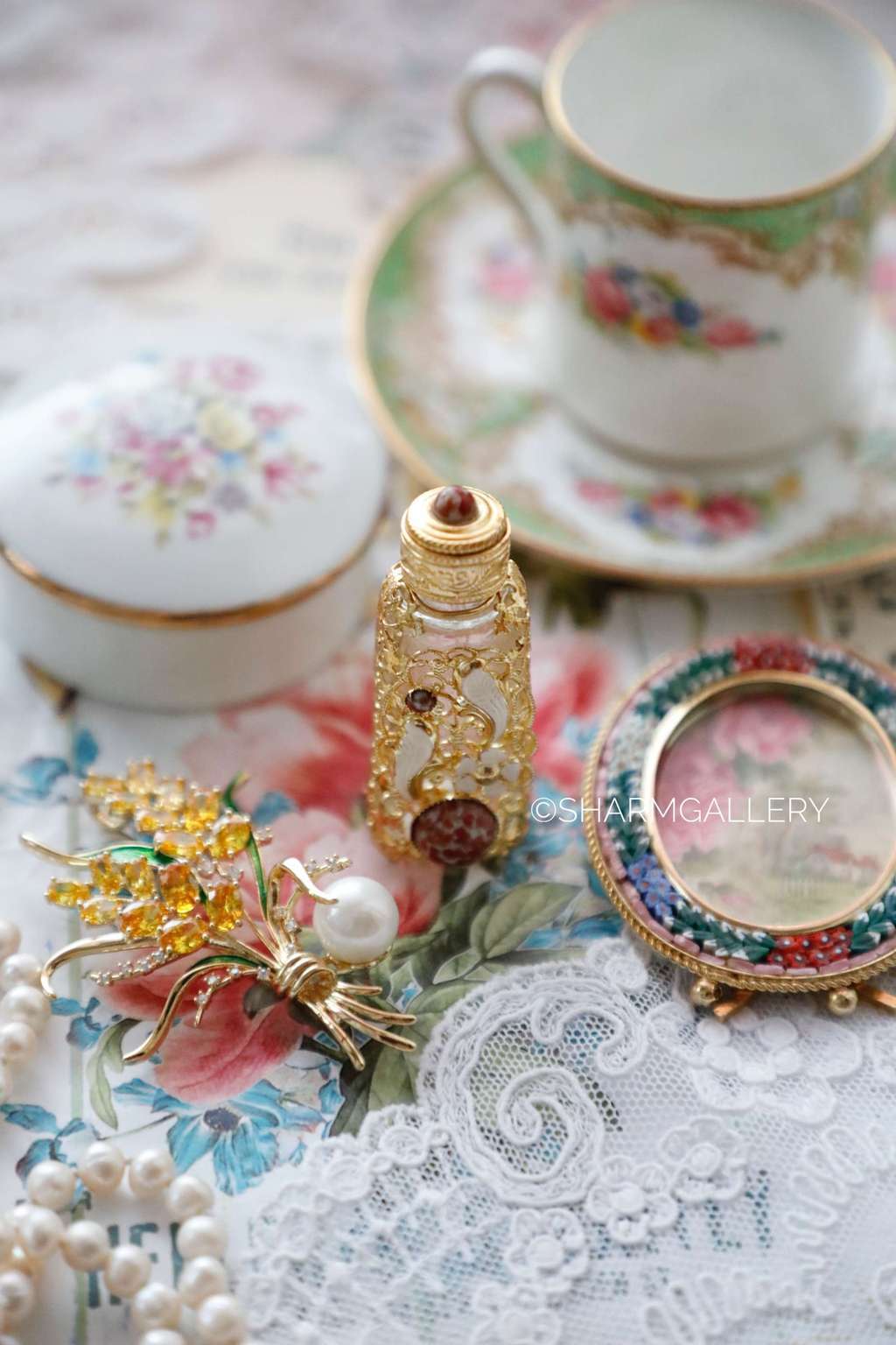 Флакон для духов. Винтаж, Чехословакия.