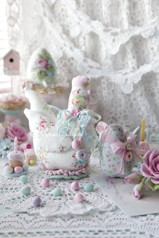 Курочки, интерьерные куклы.