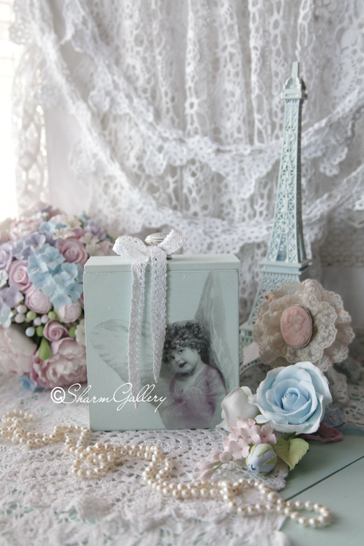 "My favorite angel". Шкатулка, коробка деревянная.