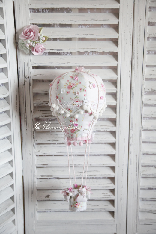 Воздушный шар, ручной работы "White dream".