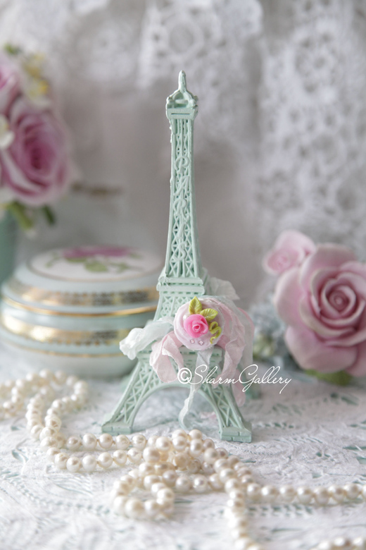 Эйфелева башенка "Mint Cake", ручная, авторская работа.