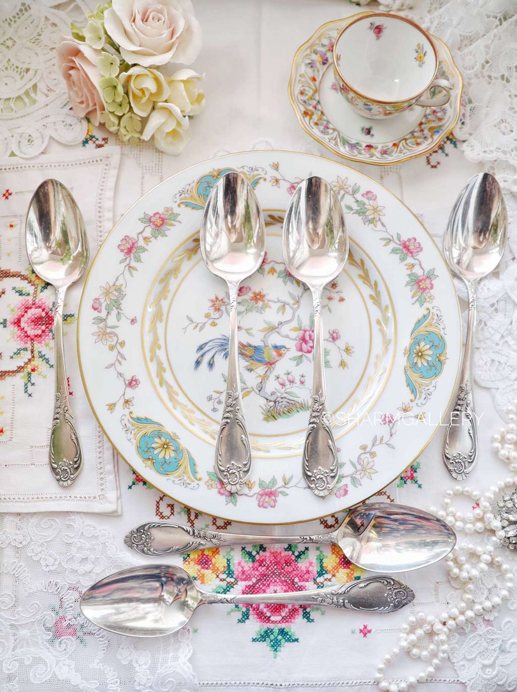 Мельхиоровые столовые ложки. Набор №120 в коробке УCCP, ЗИШ.