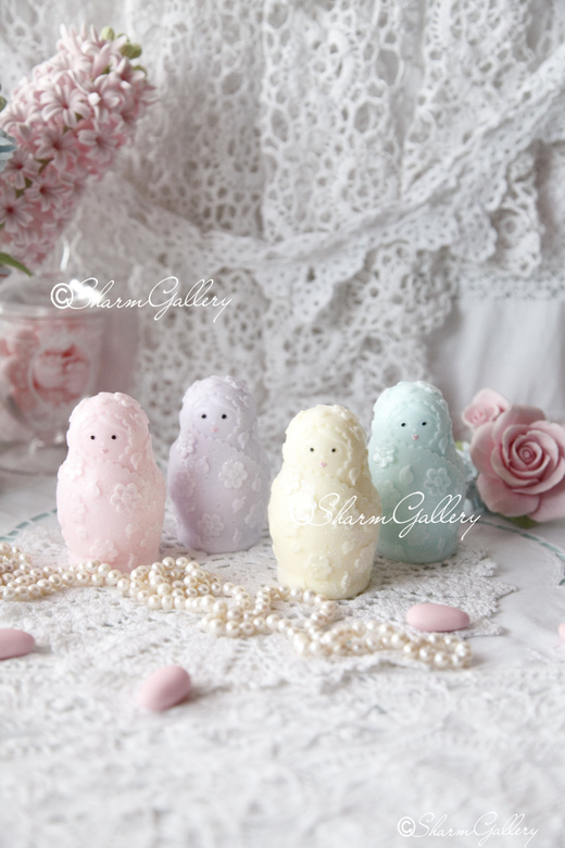 "Матрешка, Matreshka", 3D мыло ручной работы.