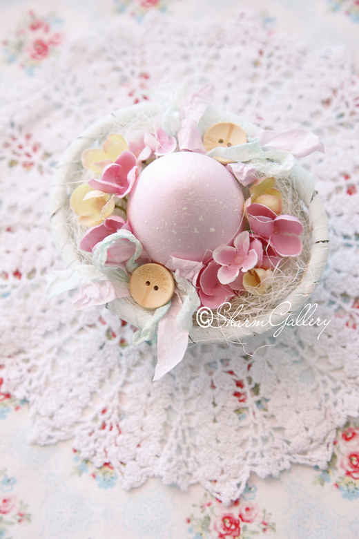 Интерьерная, пасхальная композиция "Mint spring", авторская работа.