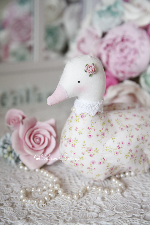 "Нежная уточка". Интерьерная кукла.