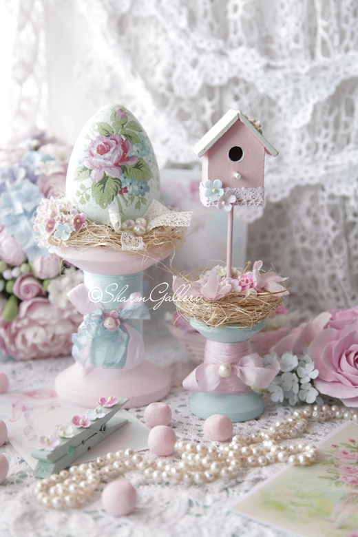 Пасхальная композиция "Delicate Easter", ручная авторская работа.