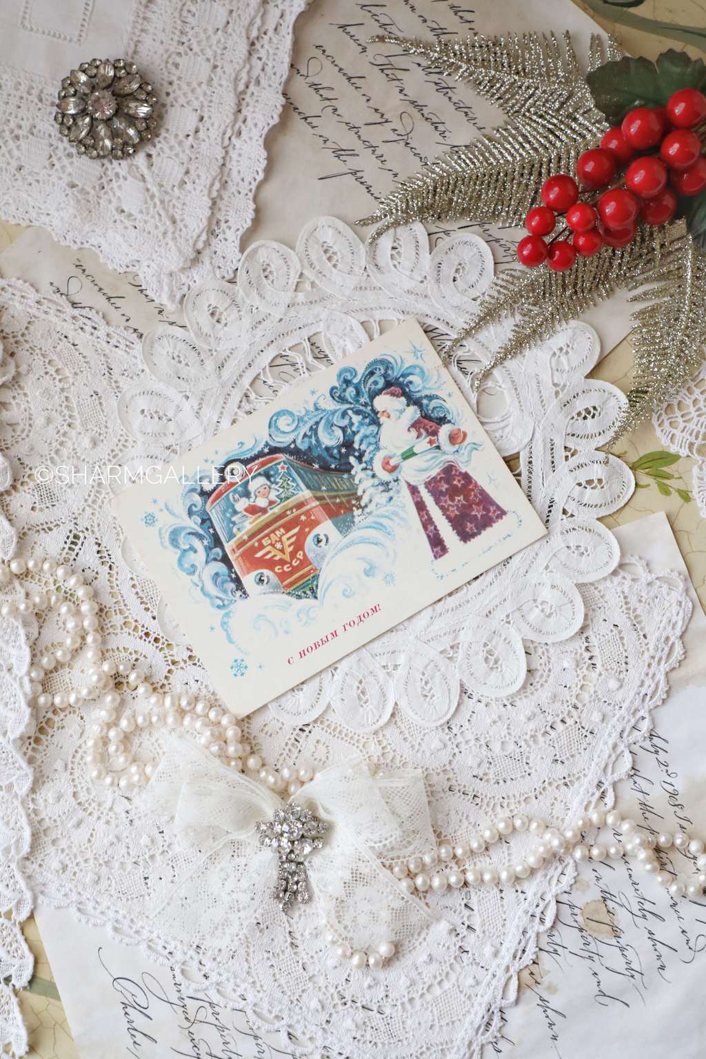 Винтажная открытка №79. "С Новым Годом!". СССР. Худ-к С.Горлищев 1977г. Чистая.