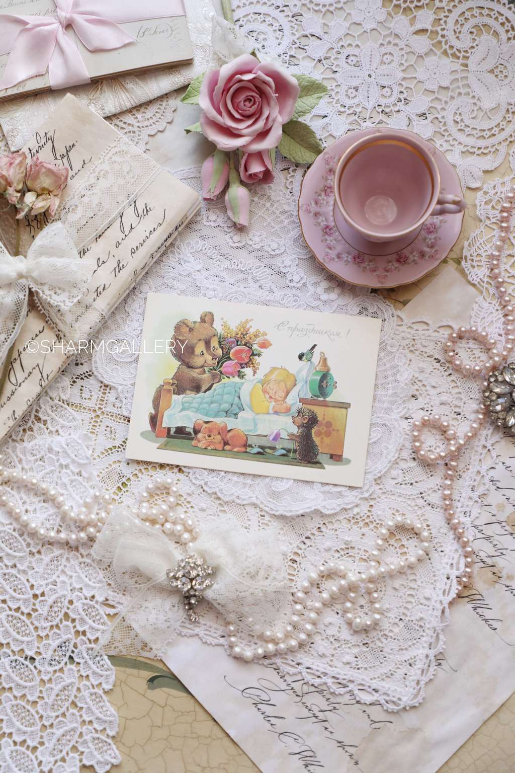 Открытка СССР №82 "С праздником" художник В.Зарубин 1991г. Чистая.