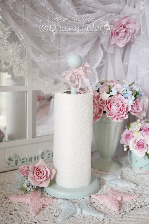 "Shabby kitchen". Держатель, для бумажных полотенец в Шебби стиле.