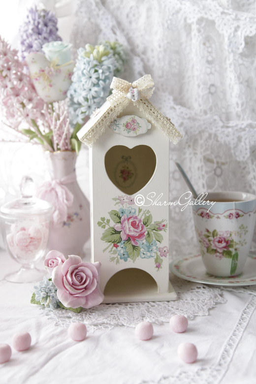 Чайный домик "Milk Rose". Ручная, авторская работа.