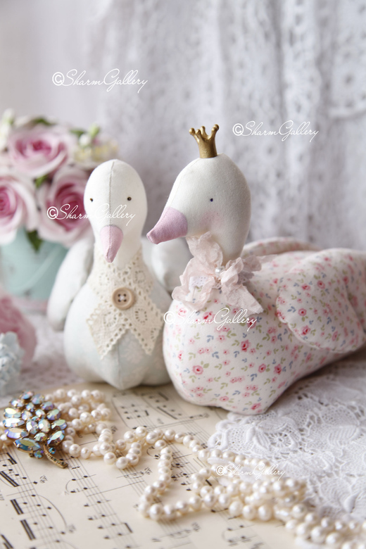 "Married!". Пара интерьерных кукол - уточек.