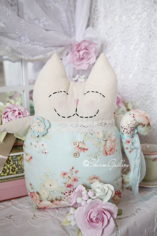 КотоФей)) Интерьерная игрушка, ручной работы.