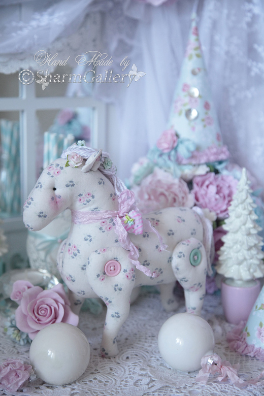 Лошадка "Sweet Horse", интерьерная игрушка, ручной работы.