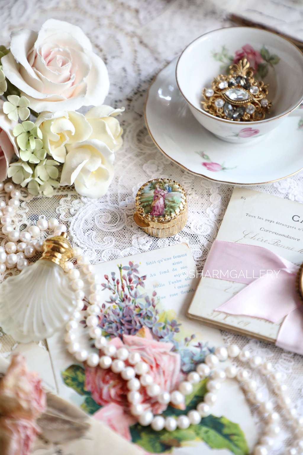 Таблетница/Пилюльница, Италия. Позолота, винтаж.