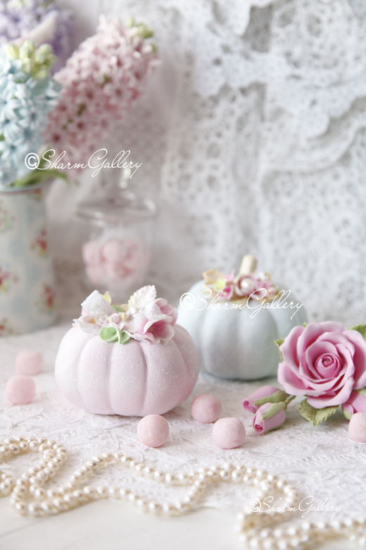 Интерьерная тыковка "Нежная".