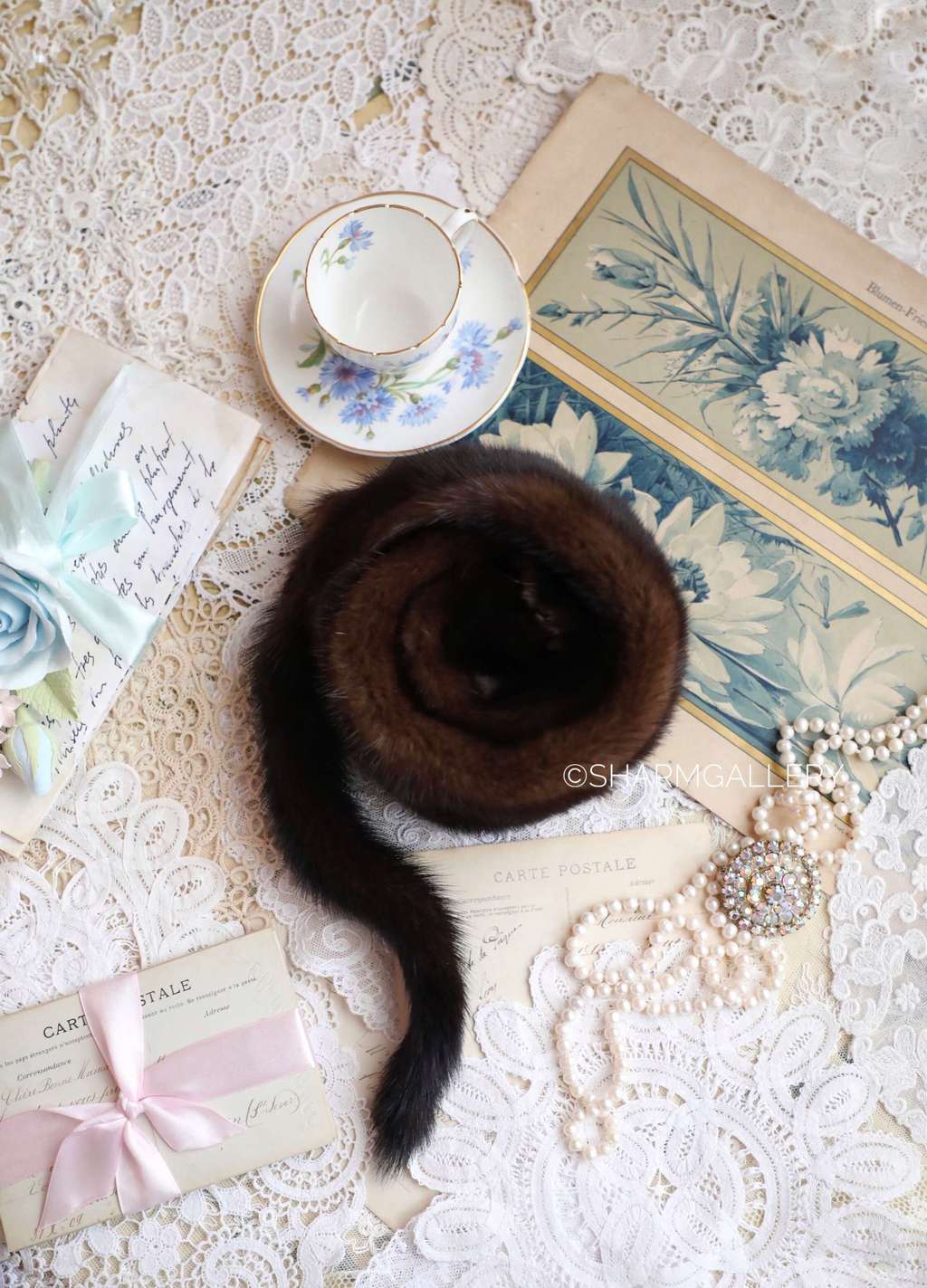 Коричневая/шоколадная норка, чулком винтаж, СССР.