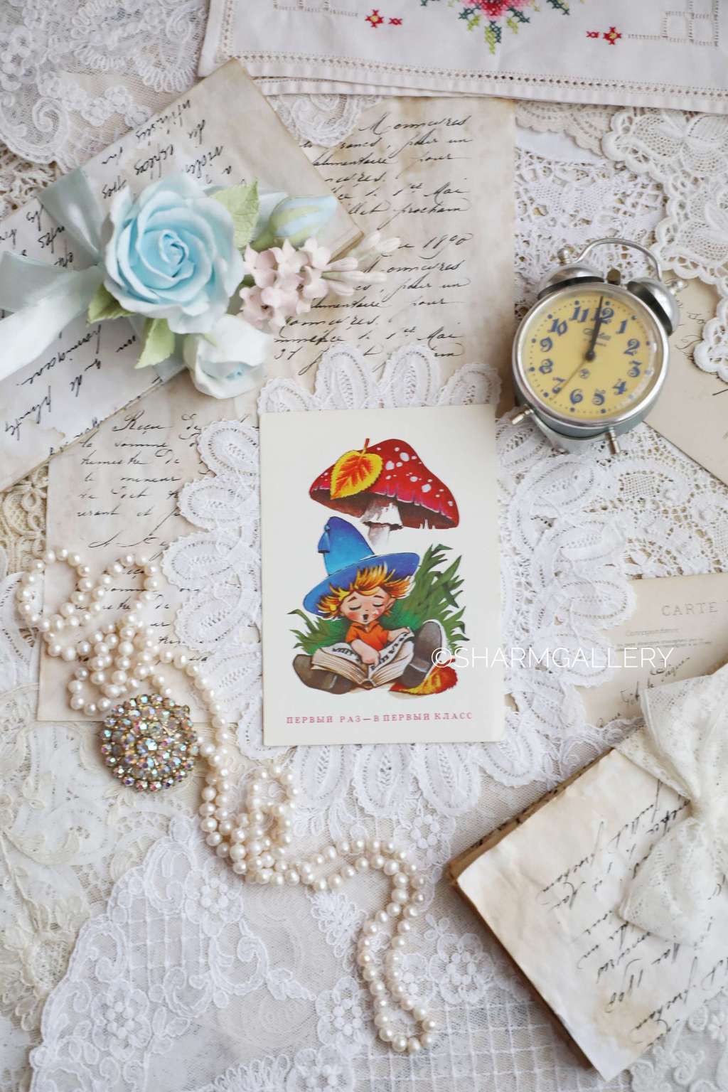 Открытка СССР. №95 "Первый раз - в первый класс". Художник В.Четвериков. Чистая. 1985г.