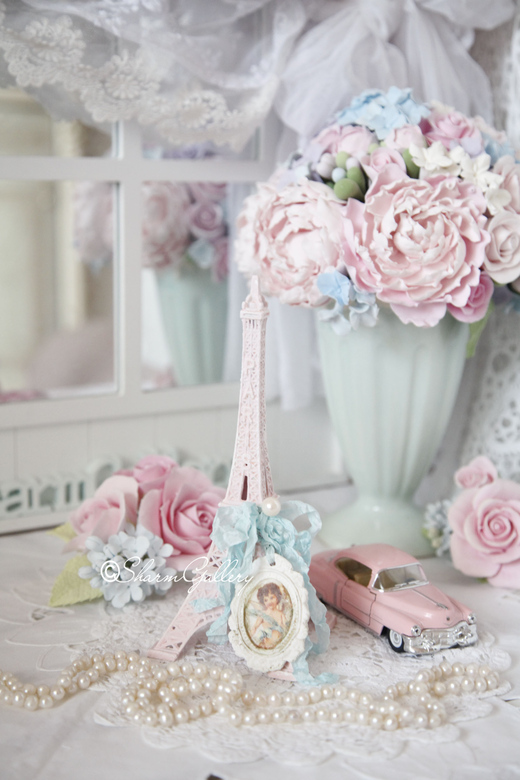 Эйфелева башенка "Pink angel", ручной, авторской работы.