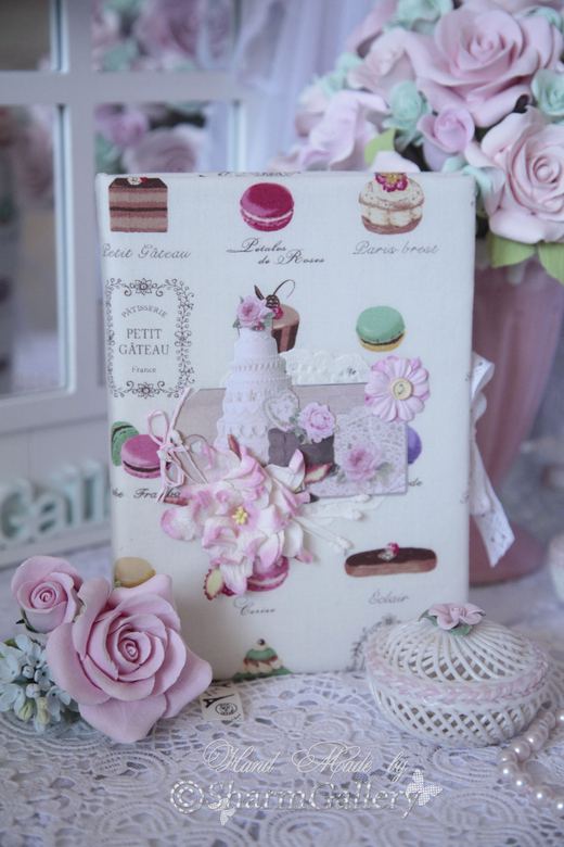 Блокнот ручной работы - "Macarons".