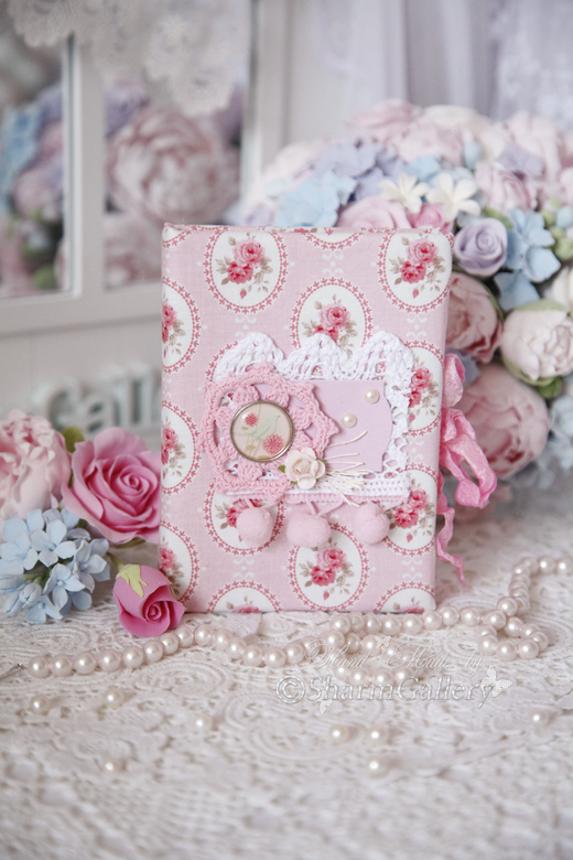 Блокнот ручной работы - "Sweet Pink". Small.