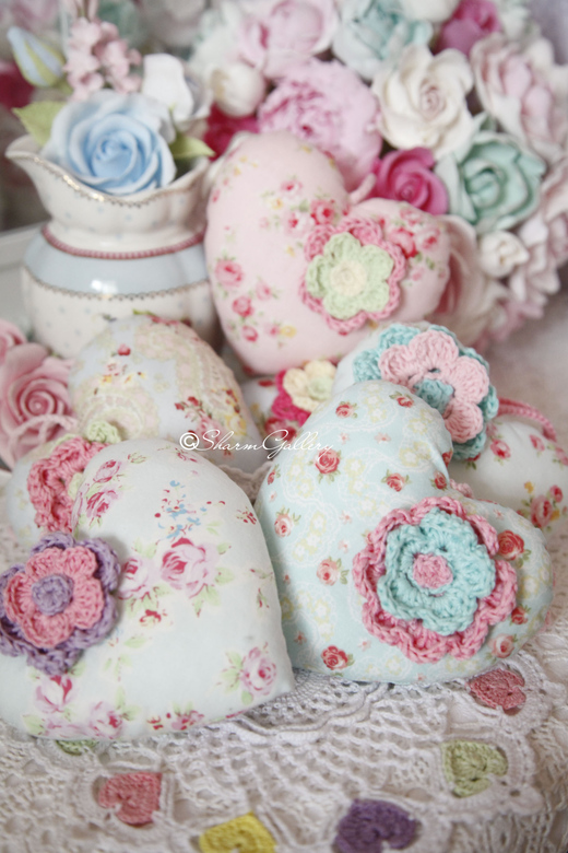 Сердечко "Flower heart". Подвес для интерьера.