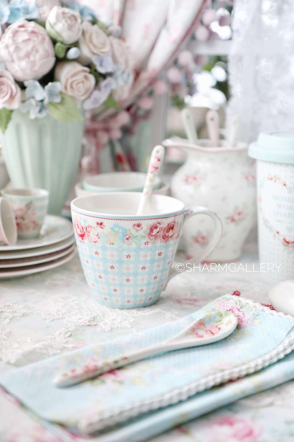 Чашка 300мл., фарфор Дания, "GreenGate".