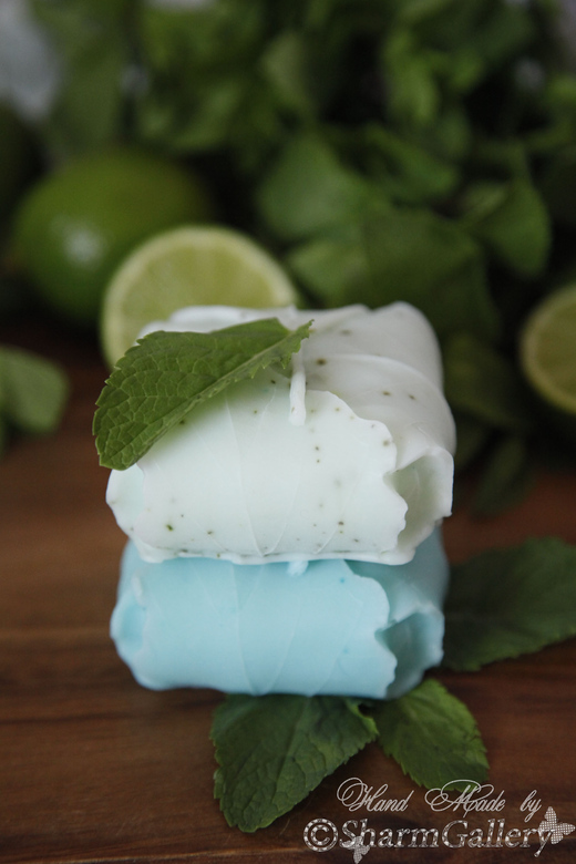 "Мятное/Мохито ". Мыло - натуральное, ручной работы.