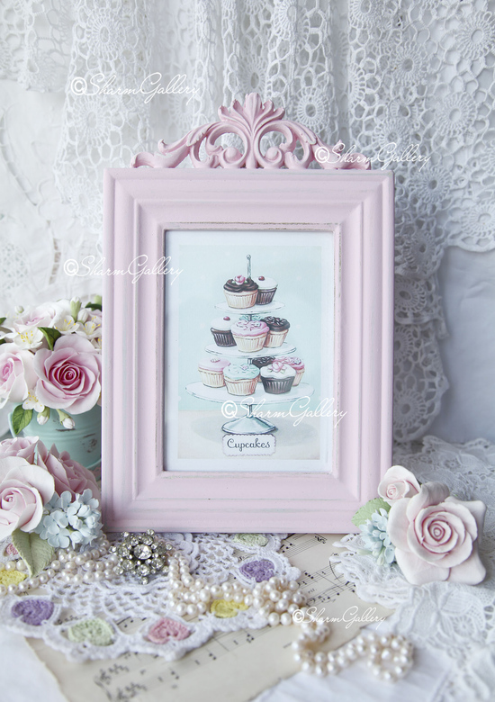 Фоторамка "Pink". Рамка для фото интерьерная.